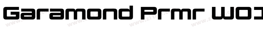 Garamond Prmr W01 C字体转换